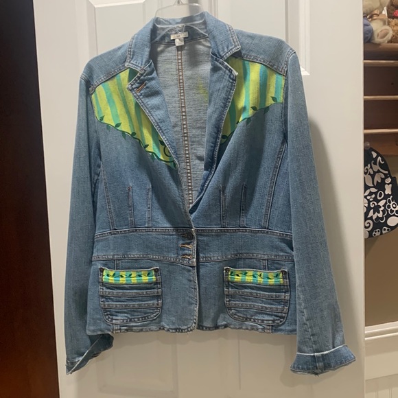 Custom Hand Painted Jean Jacket - Picture 1 of 11